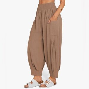 Boho Style Women's Tan Pants